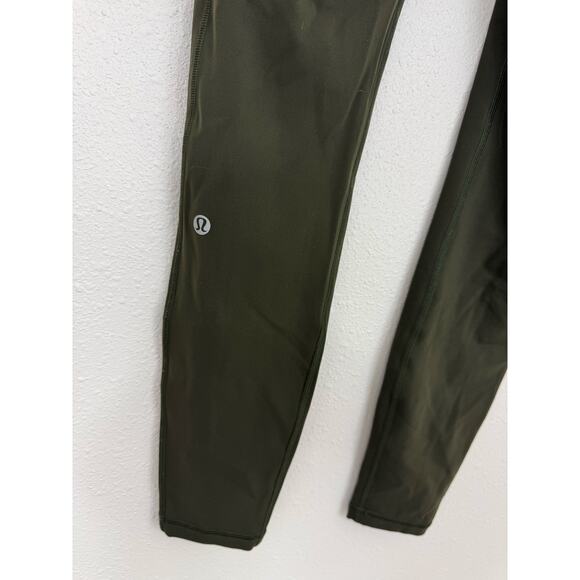 Lululemon Speed Up Mid-Rise Tight Leggings Dark Olive Size 6 - Picture 4 of 10